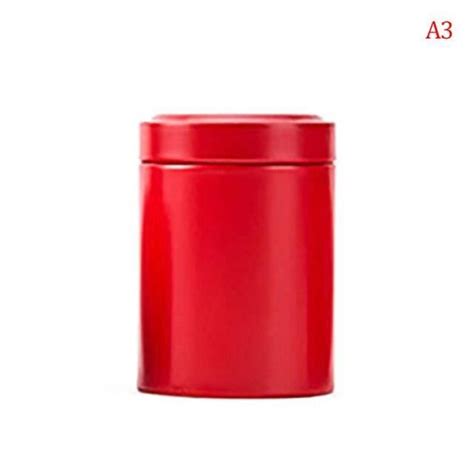 Bocaux De Conservation Rouge Pot De Stockage Herm Tique En Aluminium