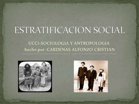 Estratificacion Social Ppt