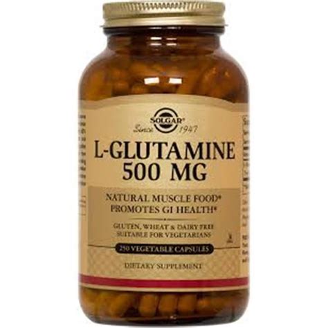 L Glutamina 500 Mg 250 Cápsulas De Solgar