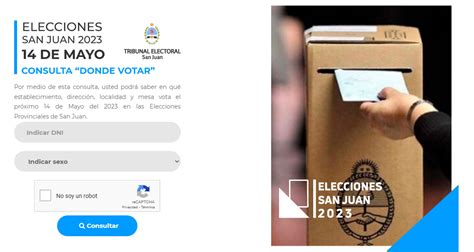 Dónde Voto Consultá El Padrón Definitivo Para Las Elecciones Del 14 De Mayo En San Juan