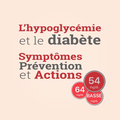 Vivre le diabète 5 L Hypoglycémie et le Diabète Symptômes