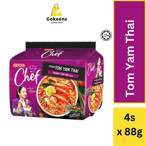 MAMEE Chef Creamy Tom Yam Thai 4 Packs X 88g Shopee Malaysia