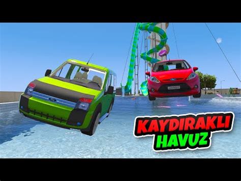 Ford Ailesi Arabalar Kaydıraklı Havuz Parkurunda GTA 5 YouTube