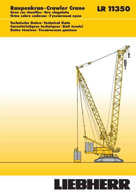 Liebherr Lr11350 Crawler Crane Load Chart Capacity And Specs Free Pdf