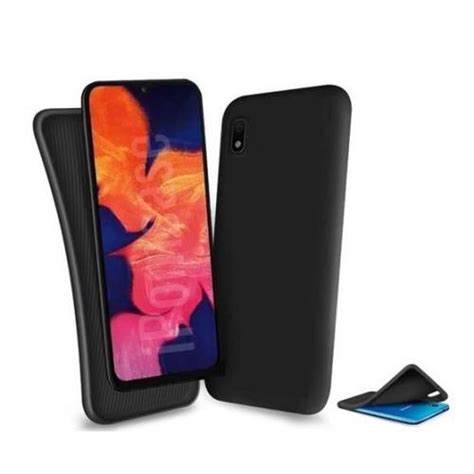 Coque En Silicone Liquide Couleur Pour Samsung Galaxy A Noir Fiche