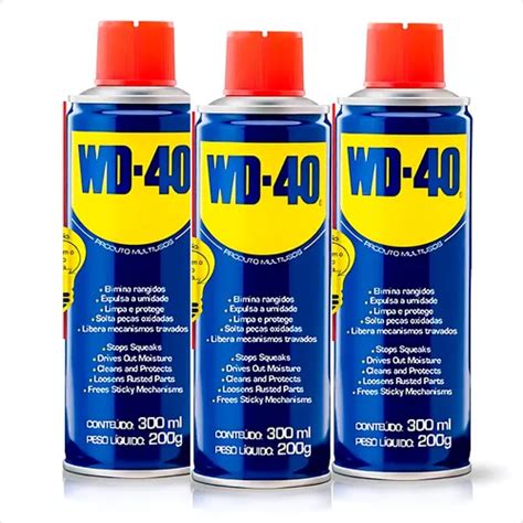 Kit 3 Wd40 Spray Produto Multiuso Desengripa Lubrifica 300ml Frete grátis