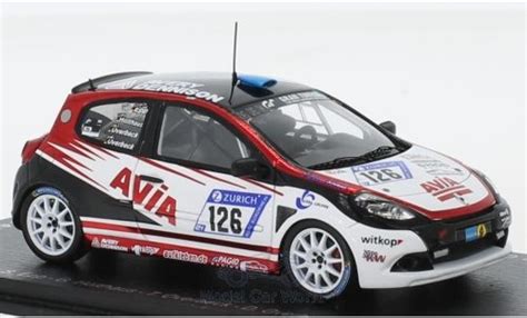 Coche Miniatura Renault Clio 1 43 Spark RS Cup No 126 Avia Racing 24h