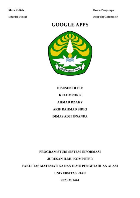 Pdf Mata Kuliah Literasi Digital