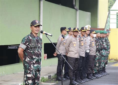 Dandim Bekasi Pimpin Apel Gelar Pasukan Cek Kesiapan Personel Pam