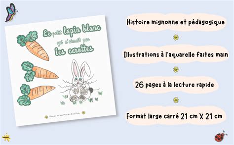 Amazon Fr Le Petit Lapin Blanc Qui Naimait Pas Les Carottes Livre