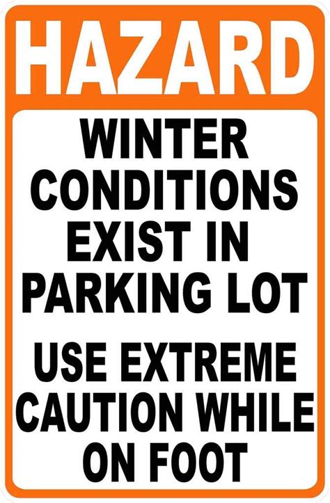 Pin On Winter Safety Signs