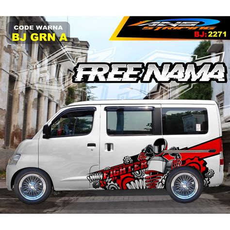 Jual STICKER DECAL MOBIL GRANMAX VARIASI STIKER MOBIL LUXIO STICKER