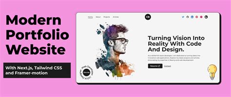 Build Stunning NextJs Portfolio Website Using Tailwind CSS And Framer