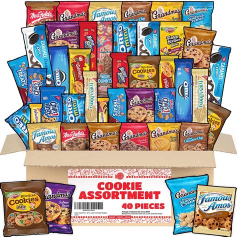 Amazon Cookie Assortment Box Full Size Pieces Bulk Variety