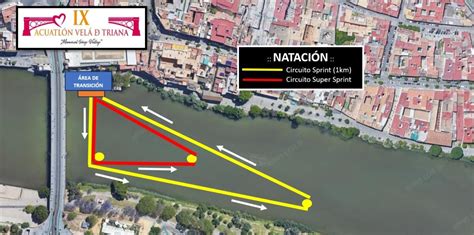 Recorridos IX Acuatlón Velá de Triana Memorial Íñigo Vallejo OF Sport