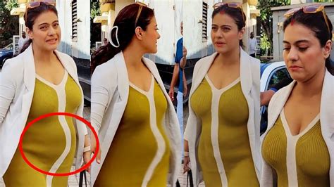 Pregnant Kajol Devgan Clearly Seen Baby Bump While Appearing In Bholaa