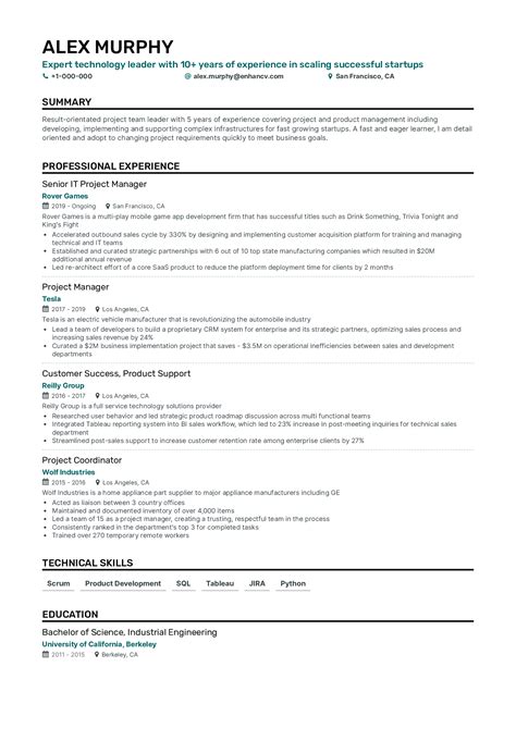 Two Column Resume Templates For 2024 Fit On One Page Pdf And Txt