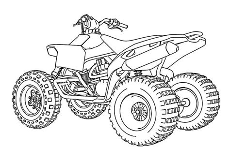 Off Road ATV Coloring Page - Free Printable Coloring Pages for Kids