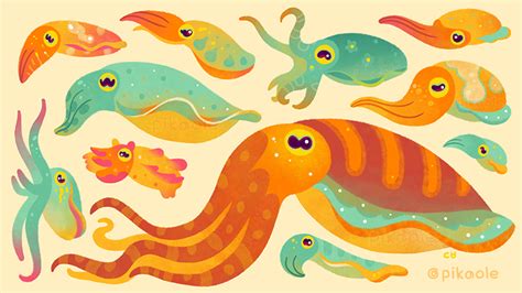 Cuttlefish by pikaole on deviantart – Artofit