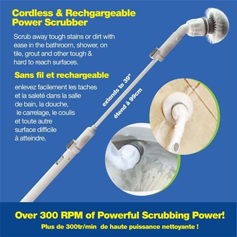 Bell Howell Scrubtastic Power Cordless Rpm Scrubber With