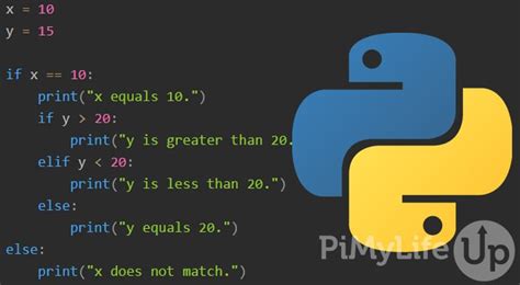 Python If Else Elif Conditional Statements Pi My Life Up