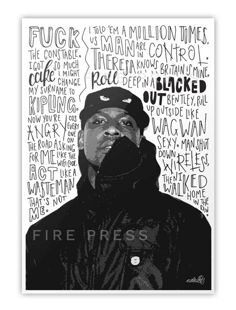 Buy Skepta Lyrics Poster Online at Fire Press