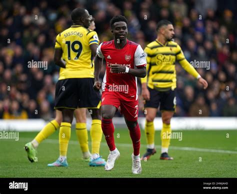 Bukayo saka celebration hi-res stock photography and images - Alamy