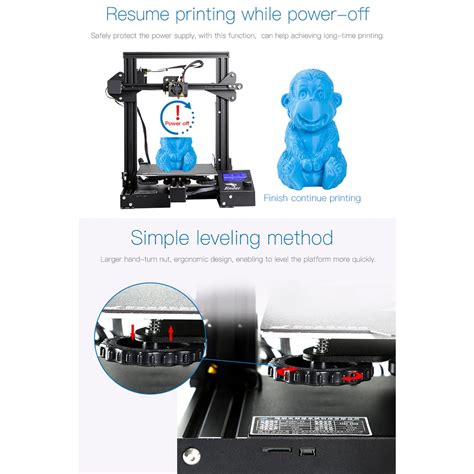 Creality 3D Ender-3 Pro 3d принтер DIY комплект MK-10 экструдер с ...