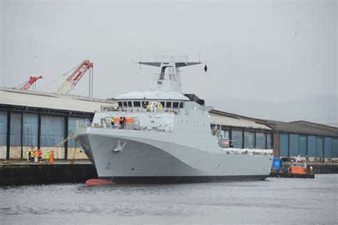 Royal Navy River Class Offshore Patrol Vessel Hms Forth Begins Sea