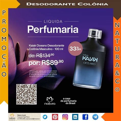 Natura Co Kaiak Oceano Desodorante Colônia Masculino Social