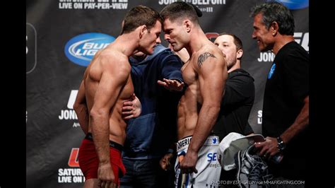 Ufc Weigh In Video Bisping Vs Stann Staredown Youtube