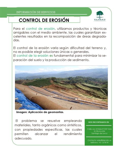 Control De Erosi N By Dendro Sac Issuu