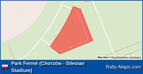 Park Ferm Chorz W Silesian Stadium Stage Map Rajd L Ska