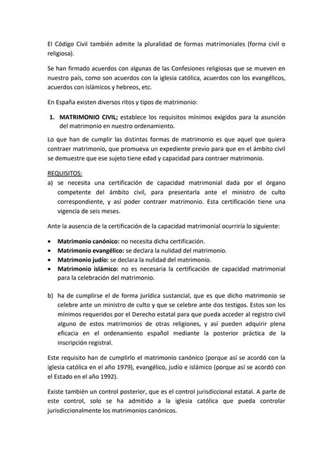 Solution Esquema Conceptos B Sicos Sobre La Eficacia Civil De Los