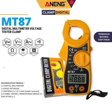 Jual Mt Digital Clamp Meter Tang Ampere Multimeter Mt Kabel Tester