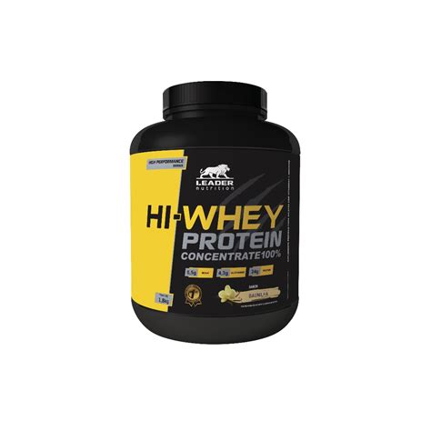 Hi Whey Protein 100 Concentrate 1 8kg Leader Nutrition em Promoção