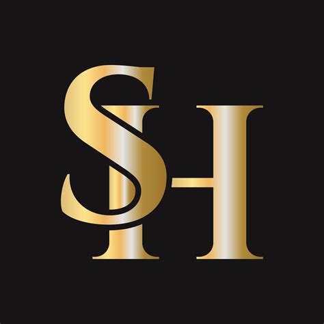 Monogram Sh Logo Design Hs Logotype 19482723 Vector Art At Vecteezy