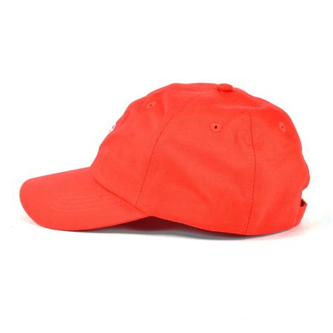 Plain Embroidery Red Sports Dad Hats