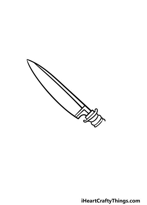 Knife Drawing How To Draw A Knife Step By Step