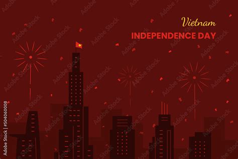 Vietnam independence day concept in flat design Stock Vector | Adobe Stock