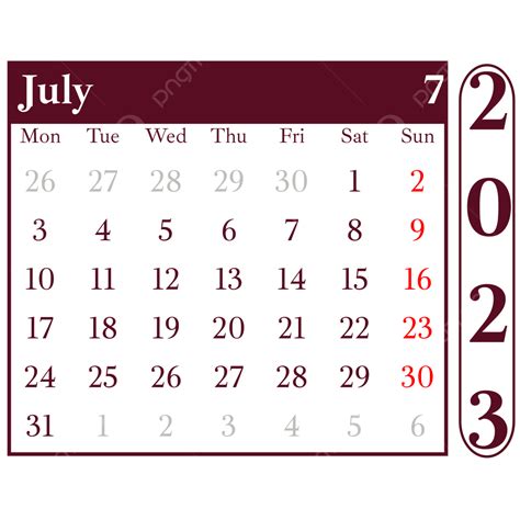 Gambar Simple Style Chocolate Cosmos Juli Kalender Bulanan