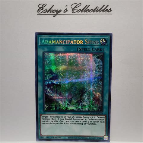 Yu Gi Oh TCG Adamancipator Signs 2021 Tin Of Ancient Battles MP21