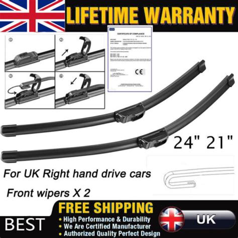 For Vauxhall Vivaro Front Wiper Blades Window Windscreen Set