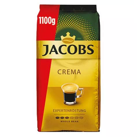 SMAKOWITA KAWA ZIARNISTA JACOBS CREMA 1100 G 1 1KG Kawa Ziarnista