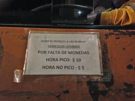 Por La Falta De Billetes Y De Monedas Bajan Las Tarifas De Los Peajes