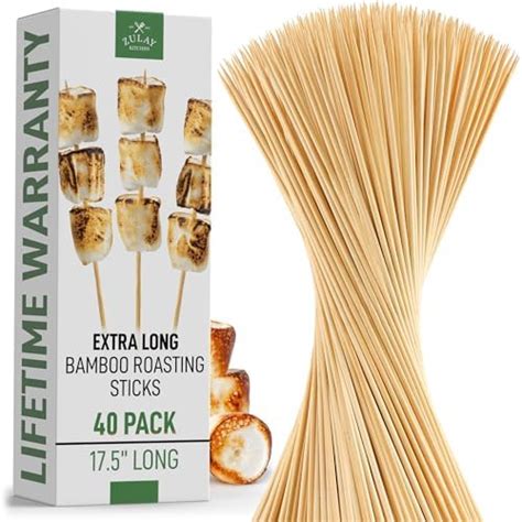 Amazon Zulay Kitchen Authentic Bamboo Marshmallow Smores Sticks