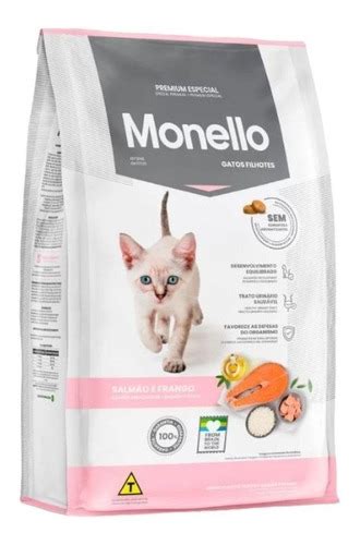 Monello Premium Especial 1kg Gatos Filhotes Salmão E Frango