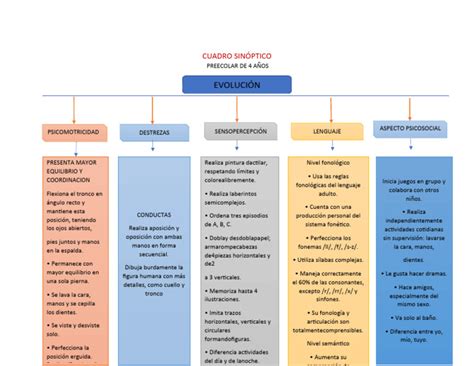 Cuadro Sinóptico 4 Años Pdf Fonología Fonética