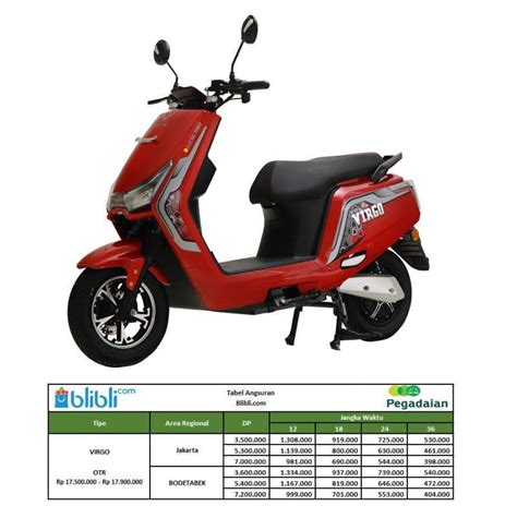 Jual Pegadaian Dp Volta Virgo Sepeda Motor Listrik Otr Jabodetabek