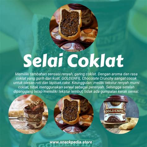 Selai Coklat GOLDENFIL Choco Crunchy Ukuran 1 KG By Enak Nga Harus Mahal